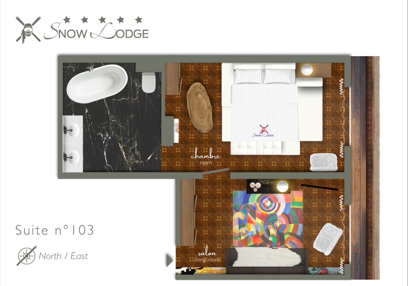 Snow Lodge Hotel Courchevel 1850 エクステリア 写真